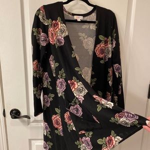 Medium Floral LuLaRoe Caroline Cardigan